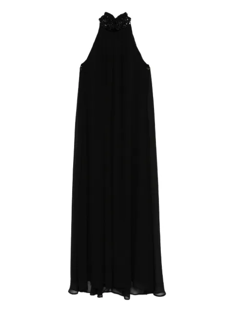 P.A.R.O.S.H. embellished-halterneck dress Black PRESSD722532R
