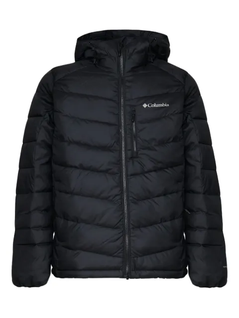 Columbia logo-print hooded padded jacket Black 2085294010010