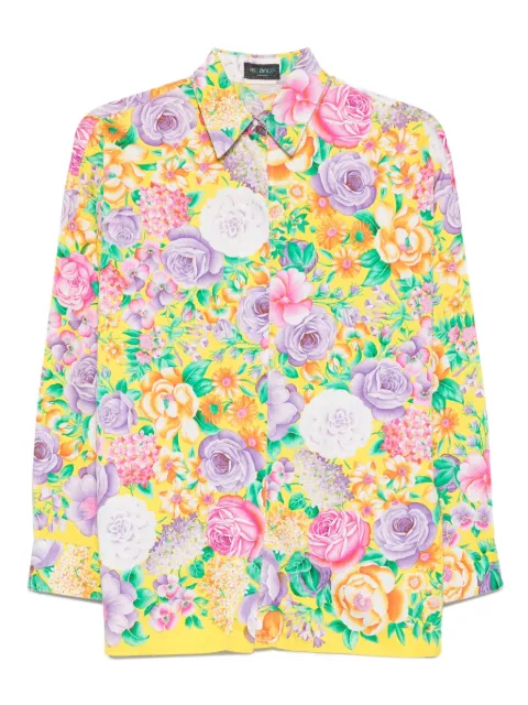 Versace Pre-Owned 1990s floral-print shirt Yellow VE450KQ