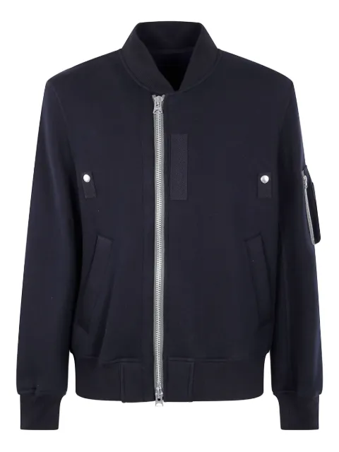 sacai zip-fastening pocket bomber jacket Blue 2503790M