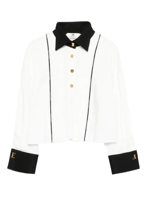 Elisabetta Franchi pleated shirt White CA10056E2