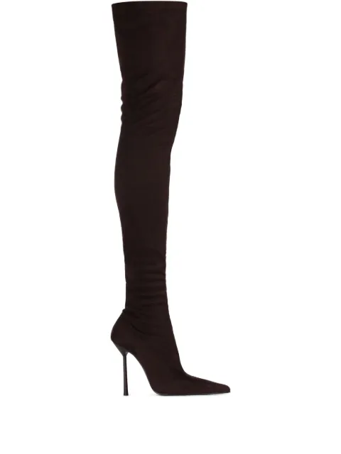 Le Silla 120mm Bella thigh-high boots Brown 4235C100BMPPSHA