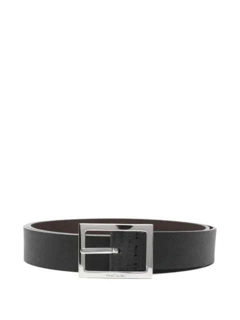 Orciani square buckle belt Black U08310