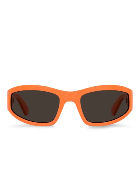 Moschino Eyewear logo-lettering rectangle-frame sunglasses Orange MOS164SL7Q70