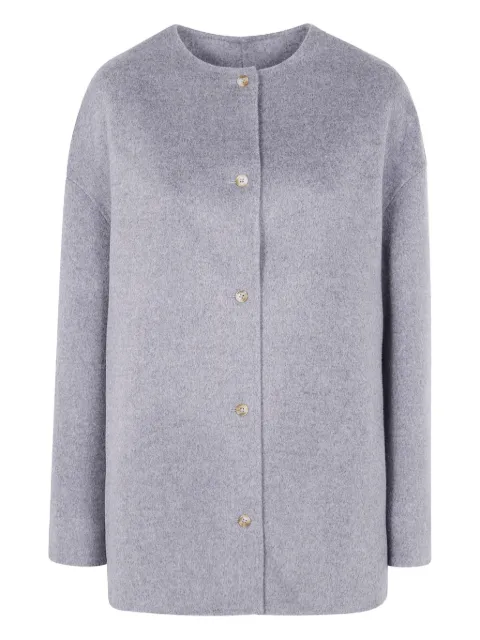LouLou de Saison button-front wool coat Grey DUNNE
