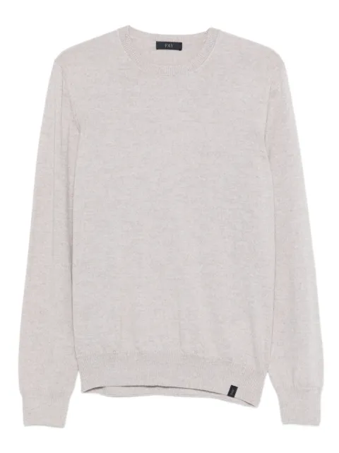 Fay crew-neck sweater Grey NMMC1512420CQT