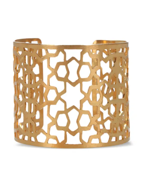 PIPPA SMALL geometric-cut cuff bracelet Gold SS19PSTMB0010