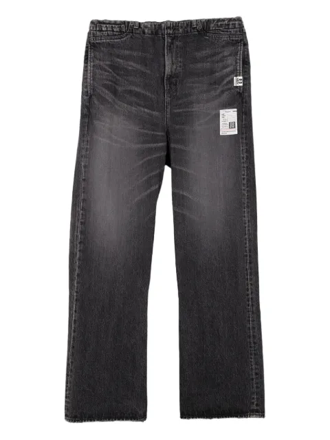 Maison MIHARA YASUHIRO elastic-waist patch-pocket jeans Black J15PT122