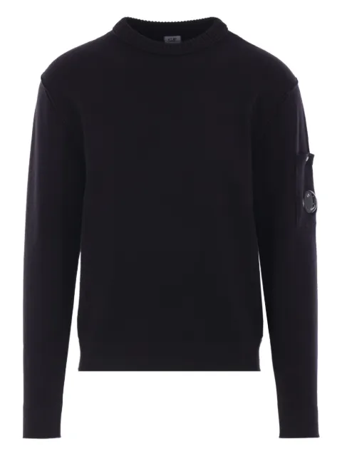 C.P. Company pocket-detail crew-neck sweater Black 19CMKN238A110432A999