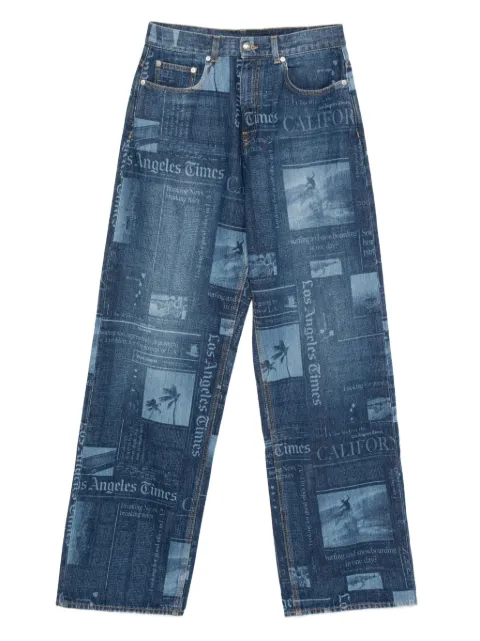 Palm Angels cotton jeans Blue PMYA049F25DEN002