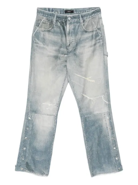 Purple Brand button-fastening distressed jeans Blue M5005TBBD325