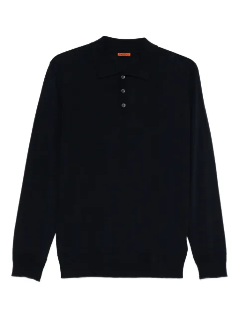 Barena long-sleeve polo shirt Blue KNU41000429170