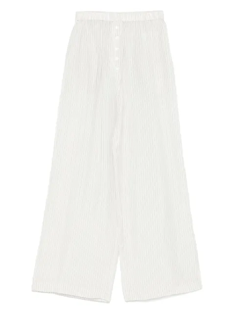 The Frankie Shop Brenna Double Stripe trousers White BRENNADOUBLESTRIPEWIDEPANTS