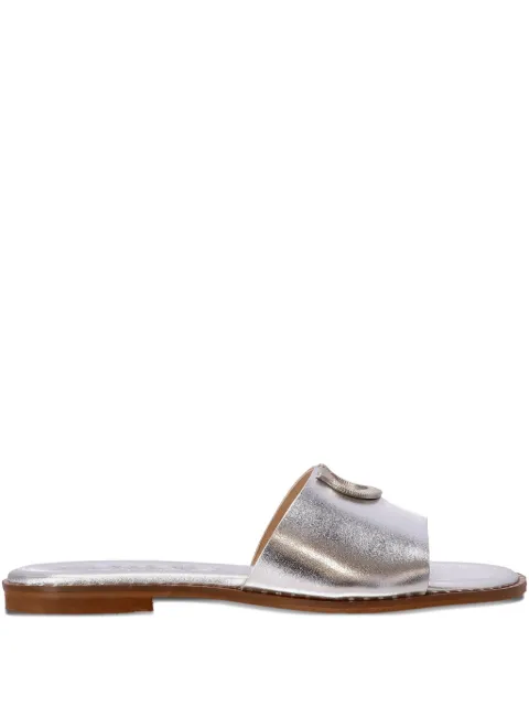 Kotris Sandals horseshoe-detail leather sandals Silver 4403