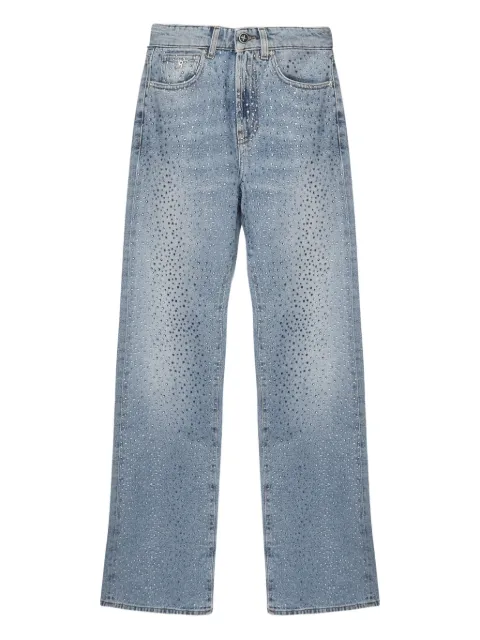 John Richmond crystal-embellished jeans Blue RWP25414JE