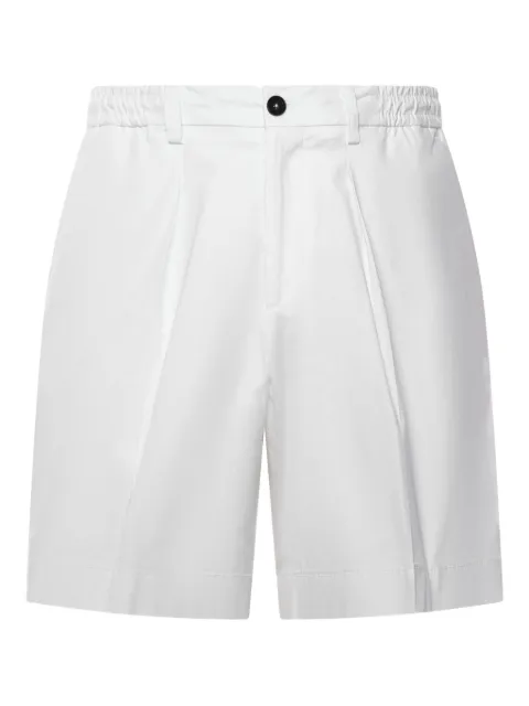 BE ABLE pleated cotton shorts White HAVIERTPGBIANCO