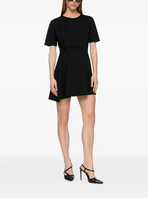 DONDUP twist-detail short-sleeve mini dress Black DA451JS0238DXXX999