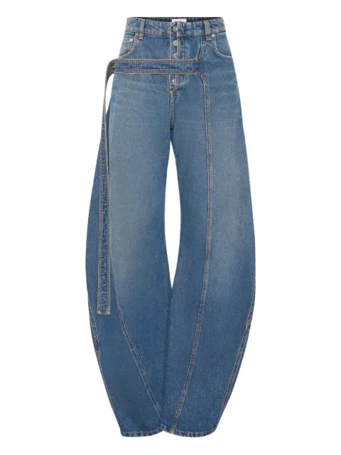 Jean Paul Gaultier panelled belted jeans Blue TR009