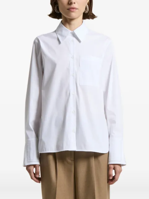 Peserico pocket-cuff cotton-blend shirt White S0669208924