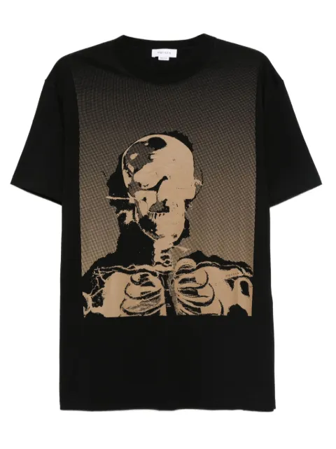 Alexander McQueen skeleton-print cotton T-shirt Black 839222QTADV