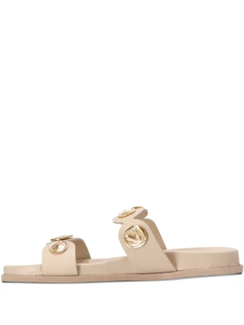 Kotris Sandals embellished double-strap sandals Neutrals 14857