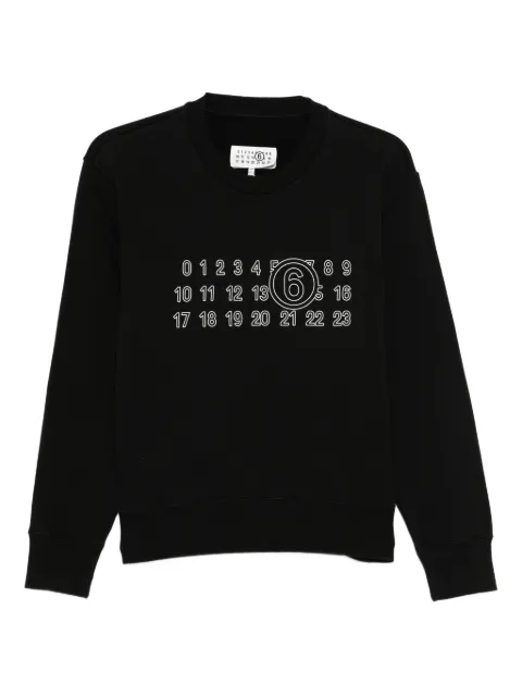 MM6 Maison Margiela logo-print sweatshirt Black S52GU0248M25025