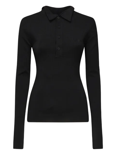 Balenciaga ribbed polo shirt Black 813088T17221000