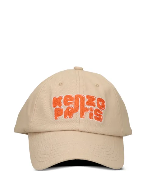 Kenzo logo-embroidered cap Neutrals FF68AC201FS2