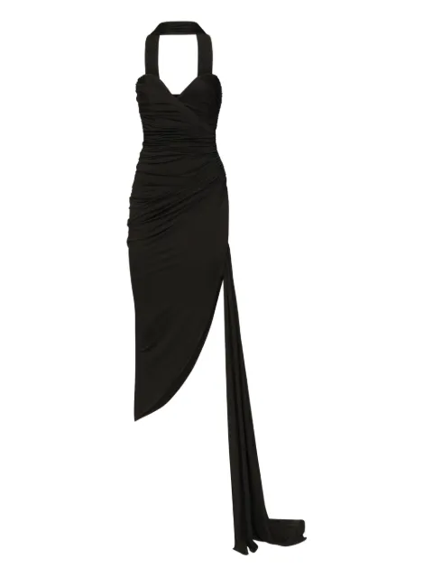 MARCIANO by GUESS asymmetric-hem side-slit dress Black 5GGK386259AJBLK