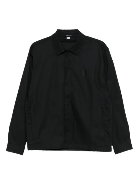 C.P. Company logo-detail cotton jacket Black 19CLOS020A006472A