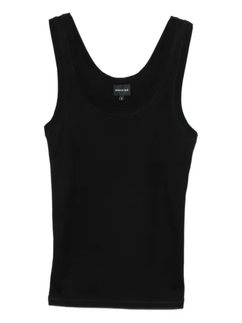 HERSKIND fine-ribbed tank top Black 5581152