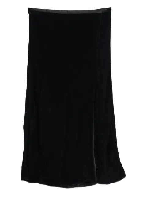 Forte Forte wrap-design midi skirt Blue 14057MYSKIRT