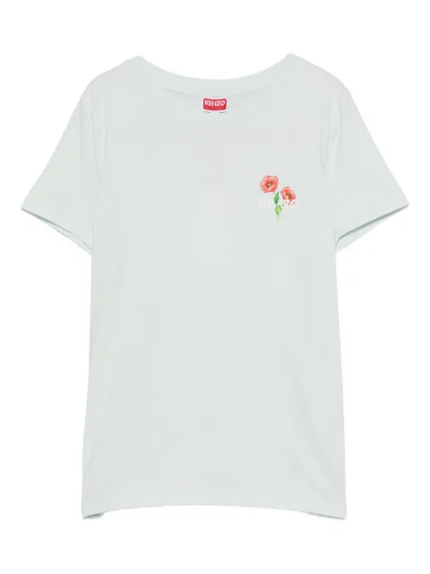 Kenzo flower-print T-shirt Green FF62TS2564SO