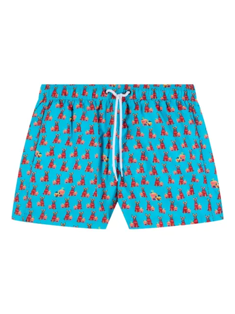 Sundek x Pelo Foundation dog-print swim shorts Blue M633BDRT4PB216PB