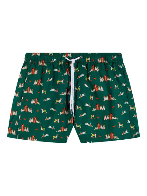 Sundek x Pelo Foundation dog-print swim shorts Green M633BDRT4PBA19PB