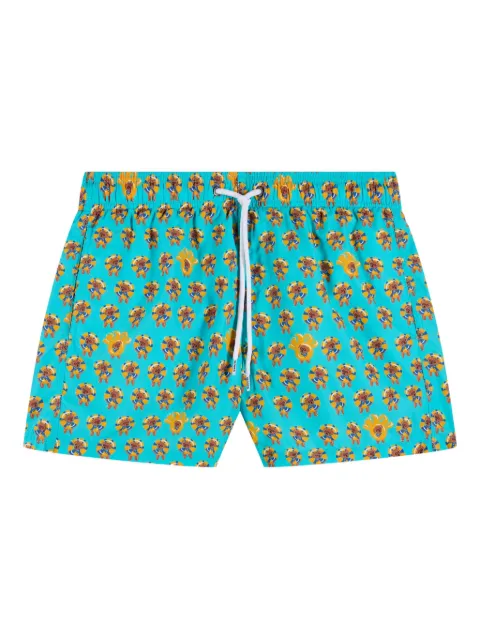 Sundek x Pelo Foundation dog-print swim shorts Green M633BDRT4PB052PB