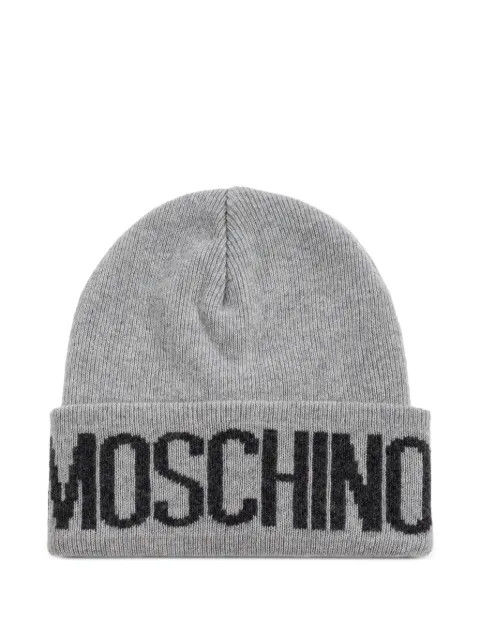 Moschino logo-detail beanie Grey 60102M5672