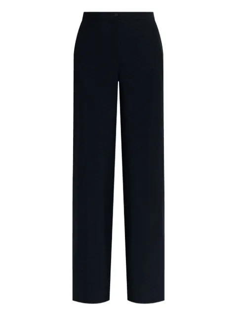 Emporio Armani textured trousers Blue EW002232TE15812