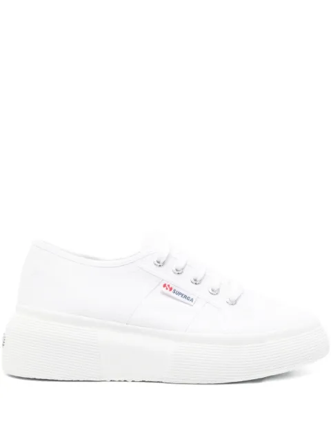 Superga platform lace-up trainers White S2132LW