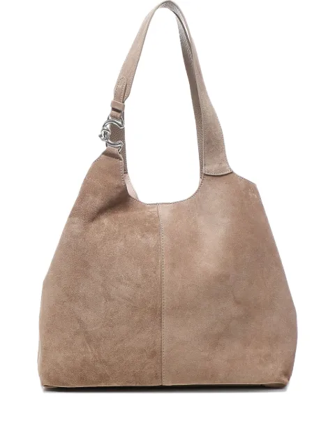 Coccinelle medium suede cufflink shoulder bag Brown E1THE110101
