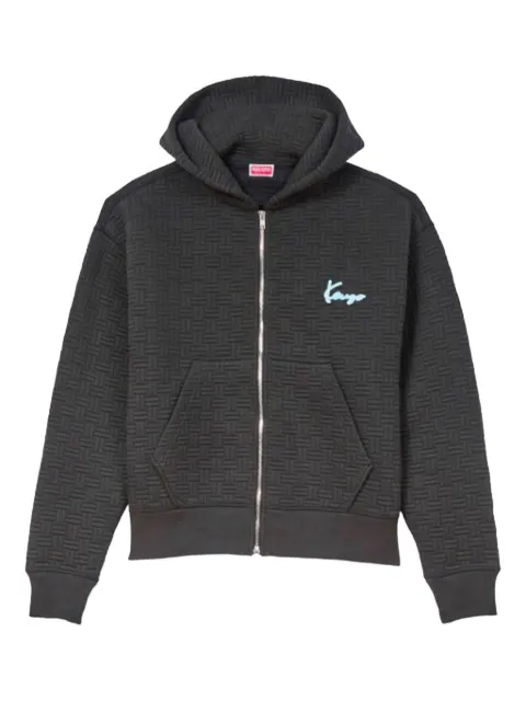 Kenzo quilted zip-up hoodie Grey FF65HO2514MU