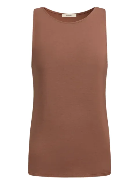 12 STOREEZ sleeveless tank top Brown 130453
