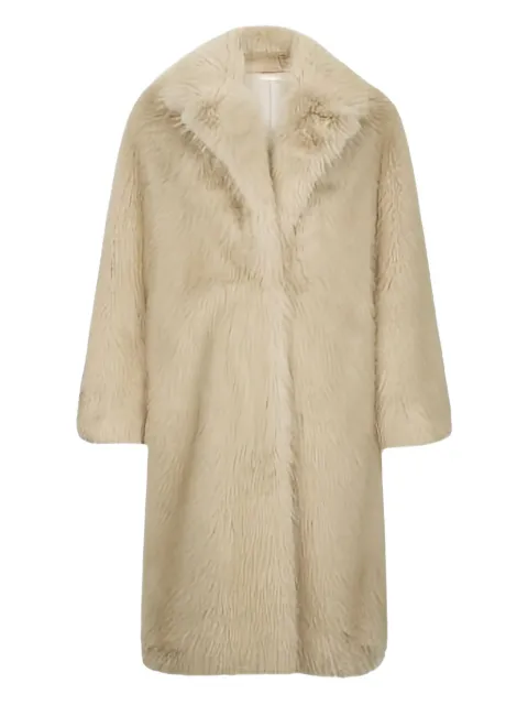LIU JO faux-fur coat Neutrals MF5459E1024