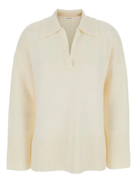 P.A.R.O.S.H. polo-neck ribbed sweater Neutrals D540911LOIRA