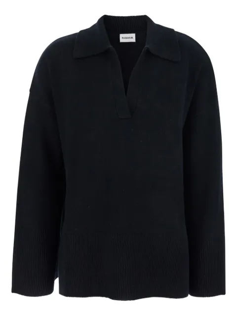 P.A.R.O.S.H. polo-neck ribbed sweater Black D540911LOIRA