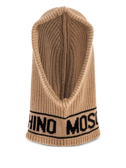 Moschino logo-detail balaclava Neutrals 65414M3136