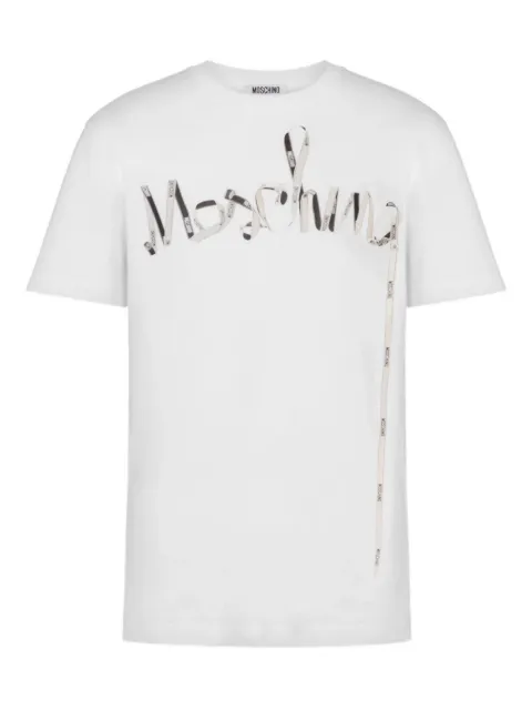 Moschino logo-print T-shirt White A07095241