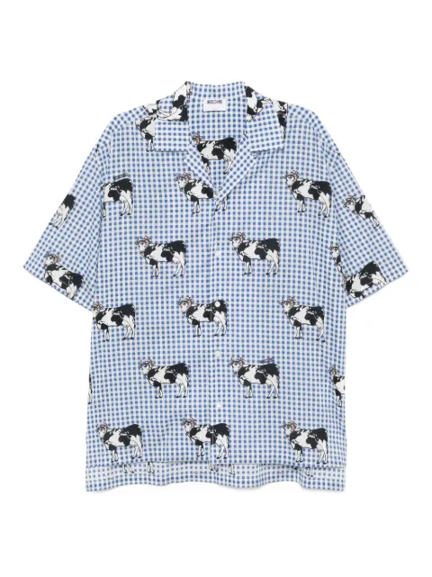 Moschino cow-printed shirt Blue 252ZZV021352541293