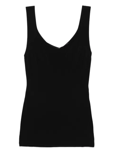 CHANEL Pre-Owned 2010s ribbed tank top Black CH450KD