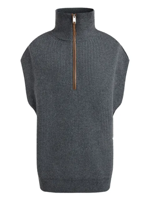 12 STOREEZ ribbed-knit vest Grey 127547